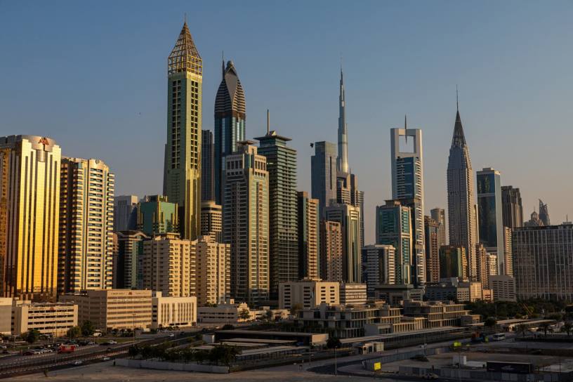 Dubai has been the leadering financial hub in the Middle East hubs since its International Financial Centre (DIFC) took off in 2004. Image: Christopher Pike/Bloomberg