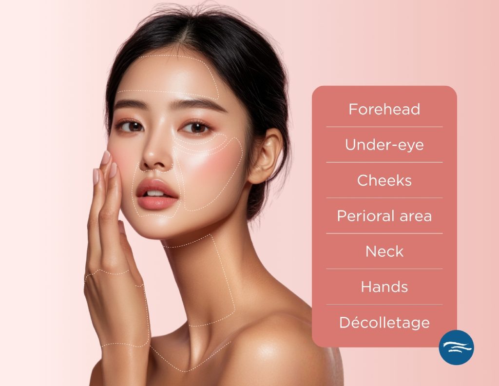 Mizu Re2O ECM Booster Treatment Areas